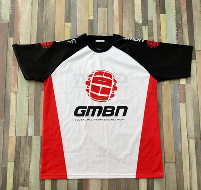 GMBN Global Mountainbike Netzwerk Trikot Oberteil Gr. XL weiß schwarz Fahrradausrüstung