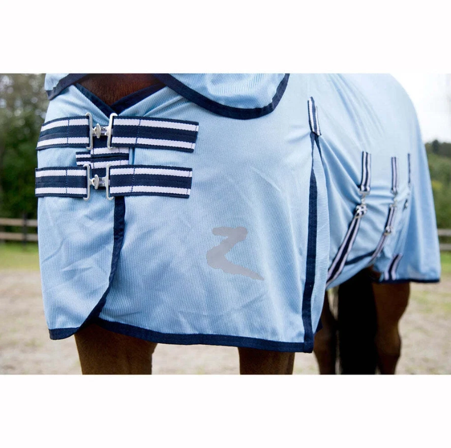 HORZE Freja 耐用网眼组合飞板腹部保护可拆卸颈罩 72 英寸 — 第 4/4 张图片