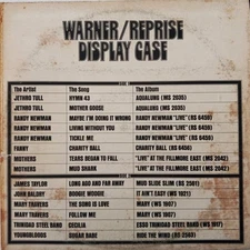 WARNER/REPRISE DISPLAY CASE PRO 503 - 2 LPS - "RARE PROMO"  SEE DESCRIPTION