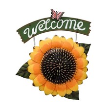 Sunflower Welcome Door Sign Sunflower Living Room Wall Decoration Garden Decor