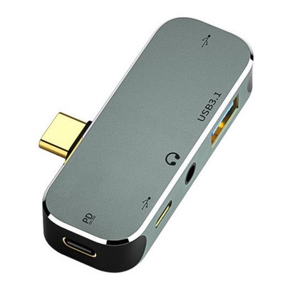 PC-Computer Typ-C-Verlängerungshub 3,55-mm-Buchse PD100W USB3.0/USB2.0-Komp7257