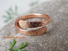 Copper Wrap Ring, Arthritis relief overlap Ring ,Pain Healing Copper Jewellery