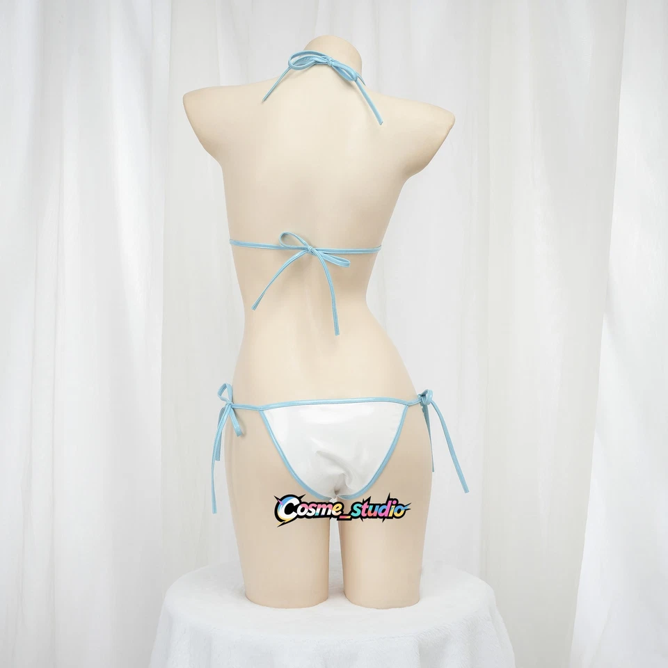 Conjunto de bikini de cuero de anime japonés lindo disfraz de niña disfraz mini ropa interior Foto 4 de 4
