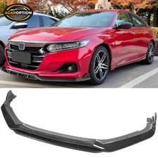 Fits 21-22 Accord IKON V2 Front Bumper Lip Spoiler Carbon Fiber Print 4PCS