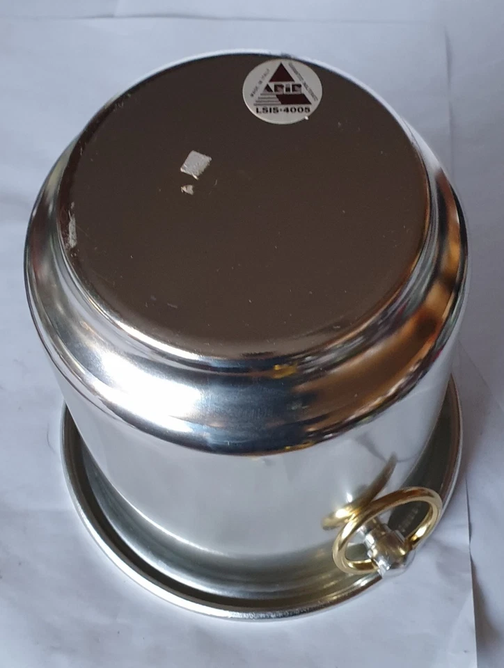 Secchiello per il ghiaccio produz.Italiana, vintage anni '80.Dim cm:dia 22 x 21h - Immagine 4 di 4