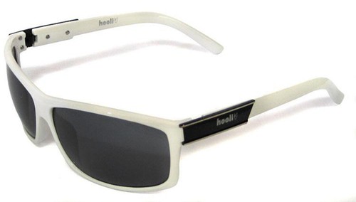 OCCHIALI DA SOLE HOOLI UOMO DONNA MONTATURA BIANCA LENTI GRIGIE sunglass  ESTATE | eBay