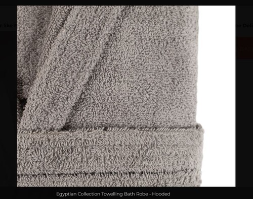 Unisex Hooded Luxury Egyptian Cotton Towelling Bath Robe, Dressing Gown 475gsm - Picture 40 of 73