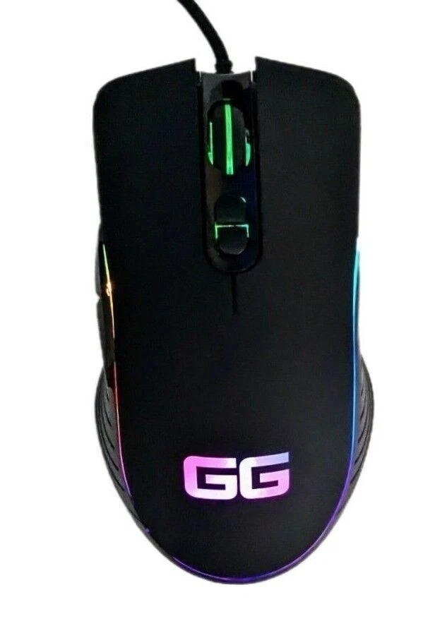 RGB Gaming Mouse PC Great Gaming Reflex Side Buttons DPI - Image 3 of 4