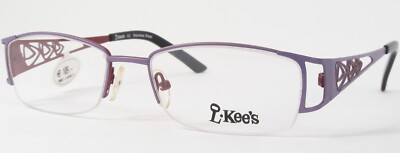 L Kee's LK003 C4 Matte Lilac UNIQUE RARE EYEGLASSES GLASSES FRAME 52-17-135mm