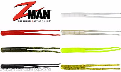 Z-Man Elaztech Split Tail Grub Trailerz 4'' 10pk Creature Bait ZMan Fishing Lure