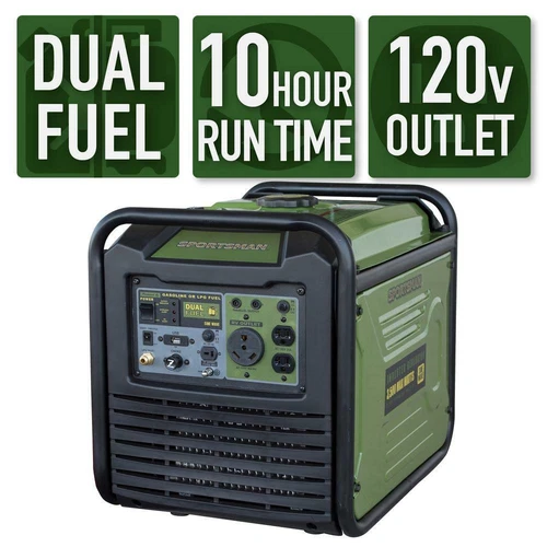 Sportsman 3,500-W Super Quiet Portable RV Ready Dual Fuel Gas Inverter Generator