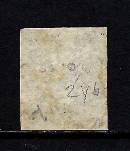 BARBADOS 1855-58 BRITANNIA 1d Deep Blue V. Fine Used SG10 Cat. £60 - Picture 2 of 2