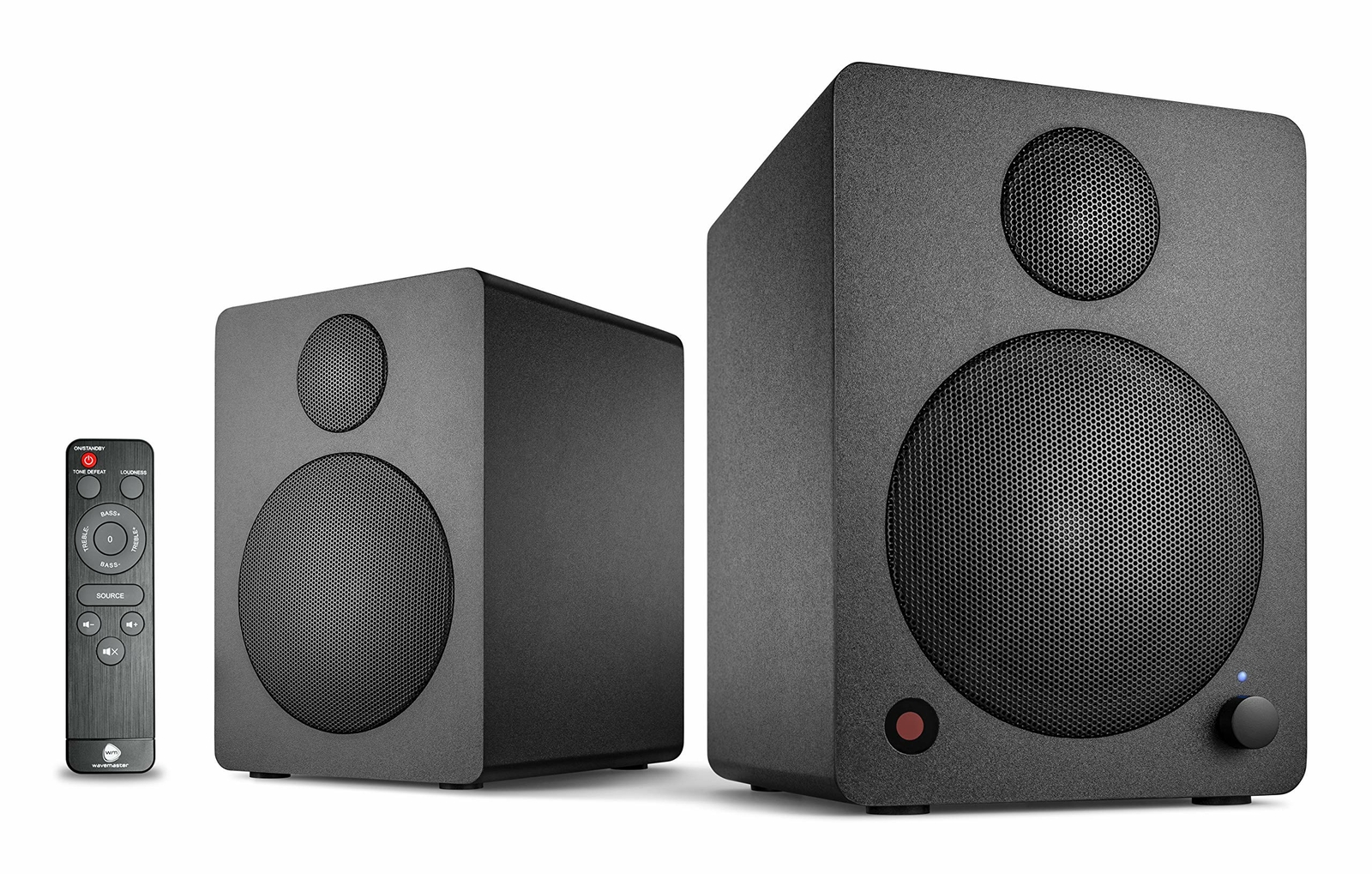 Wavemaster Cube Mini Neo Black - Sistema di Altoparlanti da Scaffale (36W) con S