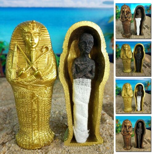 Atemberaubendes Harz Ägypten Mumie Figur Modell Statue zur Verbesserung Ihres I - Bild 1 von 25