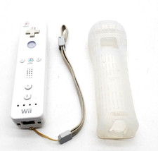 Official OEM Nintendo Wii Remote White Controller RVL-003 with protector
