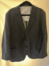 Armani Collezioni Men  s Grey Suit Jacket, 31 Inches Long