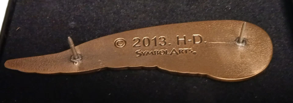 Значок на крылатый бак Harley Davidson 110th Anniversary 10 дюймов на 1 дюйм - Изображение 3 из 4