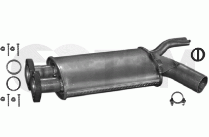 Silencieux Intermédiaire Pour BMW 3 E36 316 318 (1990-1995) – Facile à Monter, Acier Aluminié, 30 Mois Garantie