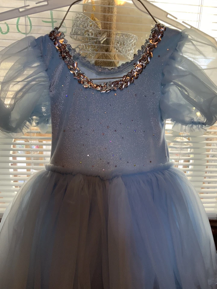 Weissman’s Style 3522 浅蓝色亮片装饰芭蕾舞服装 SC 仙女公主 — 第 2/4 张图片