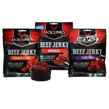 Jack Links Beef Jerky - Original, Sweet & Hot, Teriyaki - 12 x25g FREE DELIVERY
