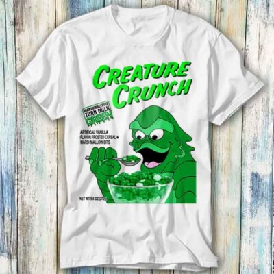  T-Shirt Creature Crunch schwarz Lagoon Fantasy Monster Geschenk Top T-Shirt Unisex 463