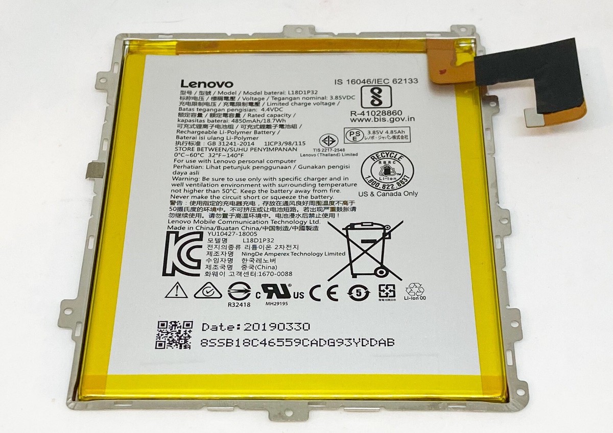 Original L18D1P32 Battery for Lenovo Tab M10 HD TB-X505F 10.1