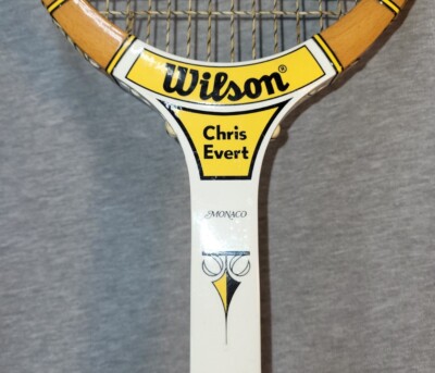 Raquette Vintage Wilson Chris Evert - Bois, Speed Flex, Fabriquée Aux USA, Occasion