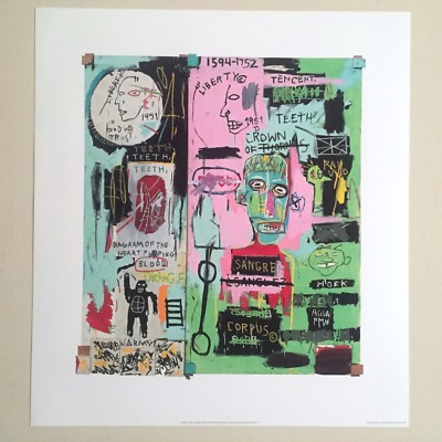 JEAN MICHEL BASQUIAT FINE ART LITHOGRAPH POP ART PRINT 