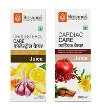KRISHNA's AYURVEDA Cholesterol Care Juice 1000 ml Cardiac Care Juice 1000 ml FS