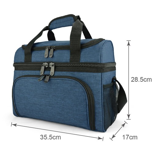 Eaglemate 19L Dual Deck Thermal Insulated Lunch Bag For Adult,Men&Women BPA FREE - Picture 56 of 108