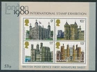 1978 GB BRITISH ARCHITECTURE & LONDON 1980 MINI SHEET FINE MINT MNH SG MS1058