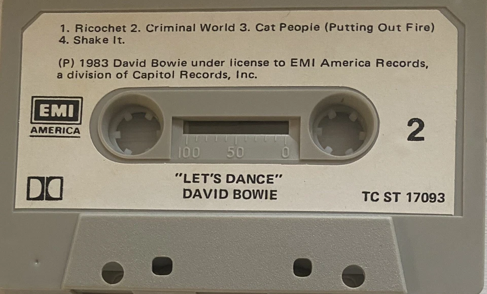 David Bowie Let’s Dance New Zealand Cassette - Image 4 of 4