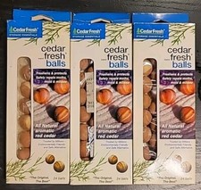 Red Cedar Fresh Aromatic Balls 3 Boxes Of 24 Storage Essentials All Natural Moth