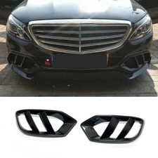 CARBON FIBER FRONT BUMPER AIR DUCT COVER FOR 2015-18 MB W205 C43 C300 C400 AMG