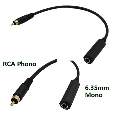 Duttek Cavo Splitter Da 6.35mm A 2 RCA, Cavo Audio Mono Da 1/4 Di - Foto 5