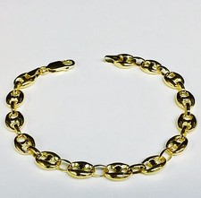 10k Yellow Gold 8" Anchor Mariner Link Chain/Bracelet 6.9 MM 5.5 grams