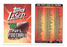 1996 Topps Laser Football Die Cut Singles Pick 1 Card From List EXC