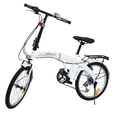 20 pollici 7 Velocità Bici Bicicletta Pieghevole Bike Bambino Adulti Bianca  IT | eBay