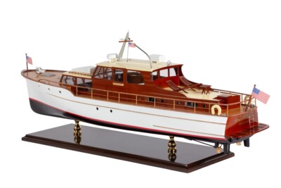 Seacraft Gallery 1950s Classic Motor Yacht Wooden Model Speed Boat Ship