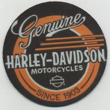 Genuine Harley Davidson Motorcycles Since 1903 - Beverage COASTER 3.5"