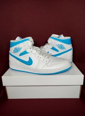AIR JORDAN 1 MID UNC BLUE WHITE NIKE 2020 / MEN SIZE 9 WMNS 10.5 /  BQ6472-114 | eBay