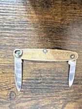 1922 Advertising Ring Pocket Knife Simonds Worden White Co Dayton Ohio