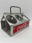 VTG Coca-Cola Aluminum 6-Pack Bottle Carrier Holder 1940s 1950s Coke Metal Caddy