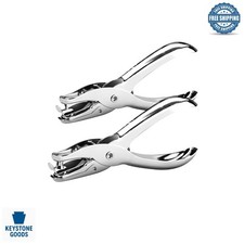 2-Piece Metal Hole Punch Set for Crafts Office, 1/8 1/4 Inch Punches