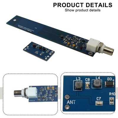 PCB Aktiv Antenne 155mm x 27mm für Mini Whip HF LF VLF 10kHz bis 30MHz