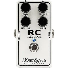 Xotic Effects RC Booster Classic Effects Pedal White Refurbished