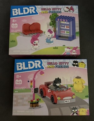 Lot Of 2 - BLDR Hello Kitty & Friends Builder Set 120 NEW Vending & Convertible 