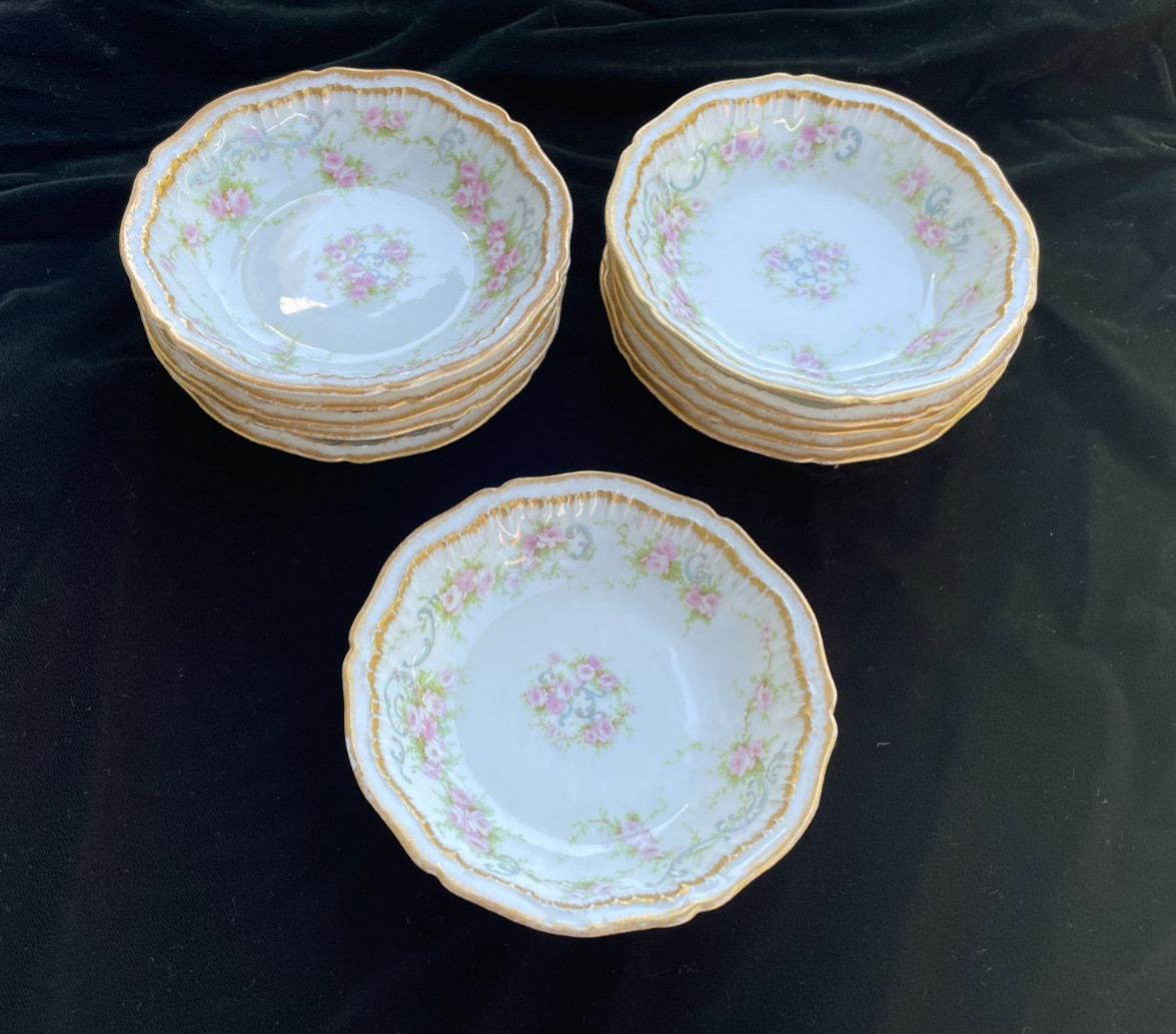 Haviland Limoges Schleiger #340 Berry Dessert Bowl 