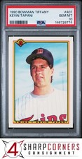 1990 BOWMAN TIFFANY #407 KEVIN TAPANI RC METS POP 3 PSA 10