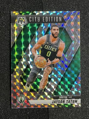2024-25 Panini Mosaic #287 Jayson Tatum City Edition Silver Mosaic Prizm